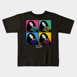 SZA 80s Pop Art Style Kids T-Shirt